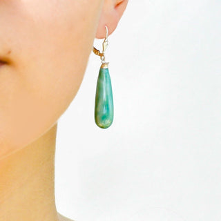 Farphoria_CELLATA_porcelain_earrings_green_leverbacks_long
