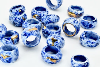 Mocha Diffusion Technique in Ceramics: Unveiling the Artistry of FARPHORIA's Signature Blue Cobalt Glazing