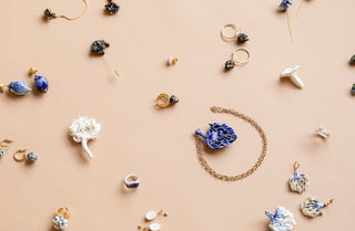 18th Wedding Porcelain Anniversary with Porcelain Jewellery by FARPHORIA