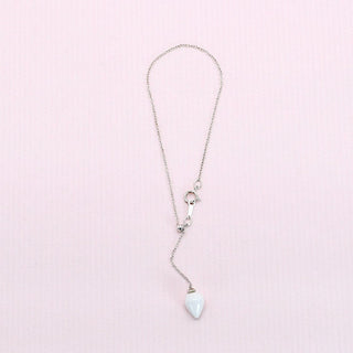 Handmade silver bracelet with unique porcelain charm for girlfriend