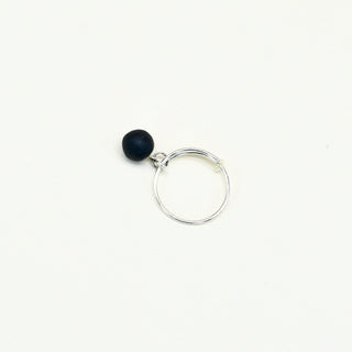 Handmade porcelain drop adjustable ring lightweight minimalist jewellery