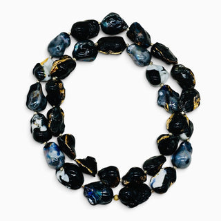 Handmade porcelain statement necklace, an unusual luxury gift for a woman who has everything