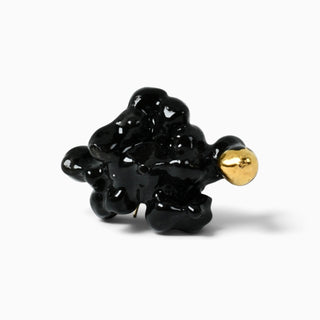 One-of-a-kind porcelain flower earring for a girlfriend who loves artistic and unconventional jewellery