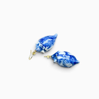 Handmade porcelain flower earrings, a special 18th anniversary gift for her