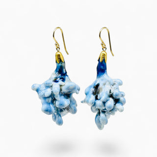 A pair of luxury porcelain earrings – creative anniversary present for wife