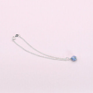 Handmade charm bracelet with tiny porcelain pendant – thoughtful anniversary jewellery for wife