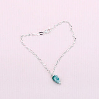 Delicate porcelain drop bracelet – elegant handmade anniversary gift for wife from husband