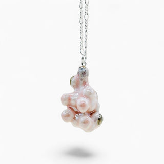 Handmade real-flower porcelain jewellery, an original romantic gift for a woman who loves unusual necklaces