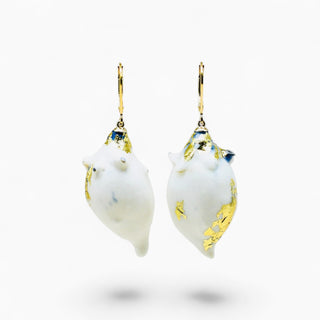 One-of-a-kind porcelain earrings, an artistic romantic gift for girlfriend