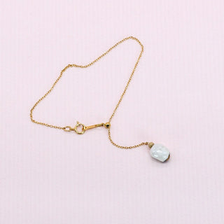 Affordable artistic jewellery gift – adjustable gold porcelain bracelet