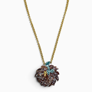 Long opera-style porcelain pendant necklace, an unusual luxury gift for a wife who loves statement jewellery