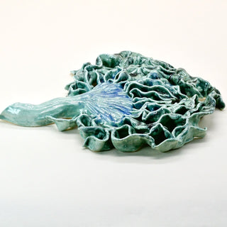 Sophisticated handmade porcelain artichoke by FARPHORIA, hangs easily on the wall, perfect for design lovers.