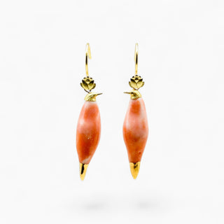 FARPHORIA Morning Songbird Earrings, a distinctive handmade porcelain gift for a female partner