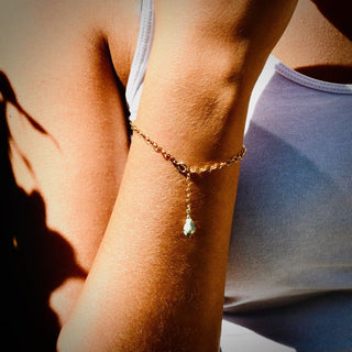 Handmade porcelain charm bracelet – subtle yet meaningful jewellery gift for wife from husband