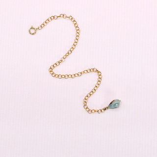 Unique porcelain bead on chain bracelet – demure gift idea for wife’s special occasion