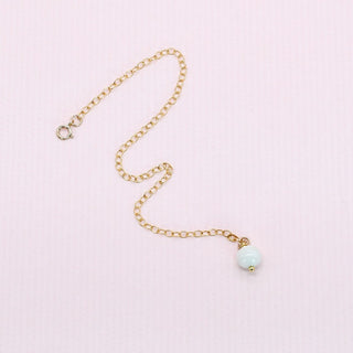 Minimalist porcelain charm bracelet – demure and elegant gift idea for wife’s birthday or anniversary