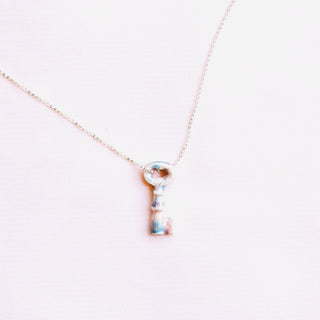 Necklace with a key-shaped pendant is a perfect gift for birthday