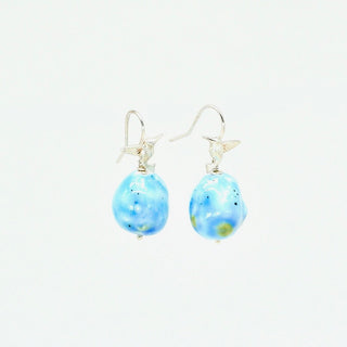 Unique handmade porcelain earrings romantic gift for wife or girlfriend