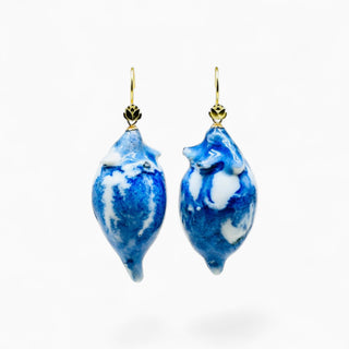 One-of-a-kind real flower earrings, an unusual romantic gift for wife