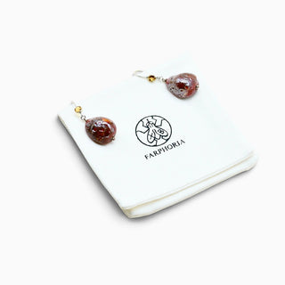Sterling silver porcelain earrings, a meaningful gift for mother or sister