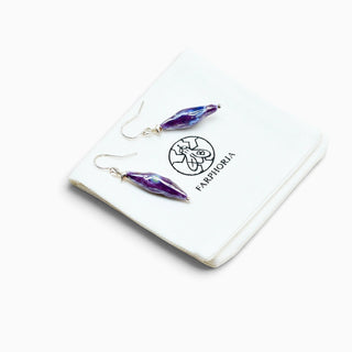 Artistic porcelain statement earrings weighing only 2g each, a comfortable and unique gift for her