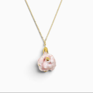 FARPHORIA real flower porcelain pendant, a special gift for a nature-loving woman who has everything