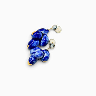 Handmade porcelain flower earrings, a special 18th anniversary gift for her