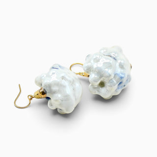 Porcelain flower earrings for wife – meaningful and unconventional 18th wedding anniversary gift
