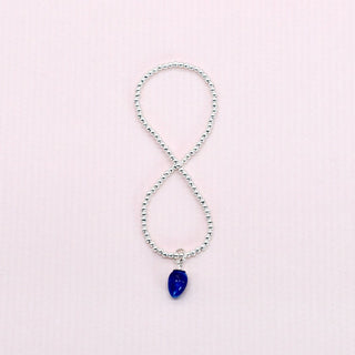 Minimal gold filled bracelet with porcelain charm – romantic handmade gift for girlfriend