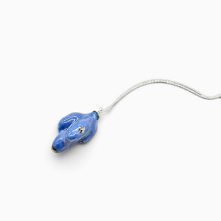 Unique porcelain necklace for a woman who has everything, featuring a real flower preserved in ceramic