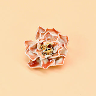 FARPHORIA_Nurit_rose_porcelain_brooch_silver