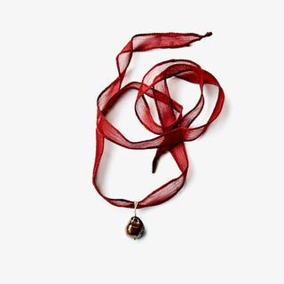 FARPHORIA_Santina_cherry_silk_porcelain_necklace_choker