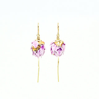 Farphoria_EOS_pink_artichoke_threaders_earrings