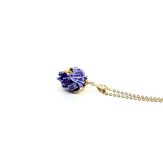 Farphoria_EUTERPE_porcelain_necklace_purple_artichoke_London_unique