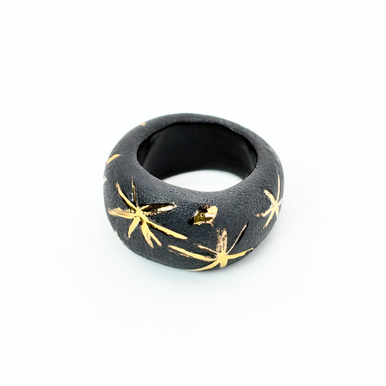 CAPELLA Black Porcelain Ceramic Ring