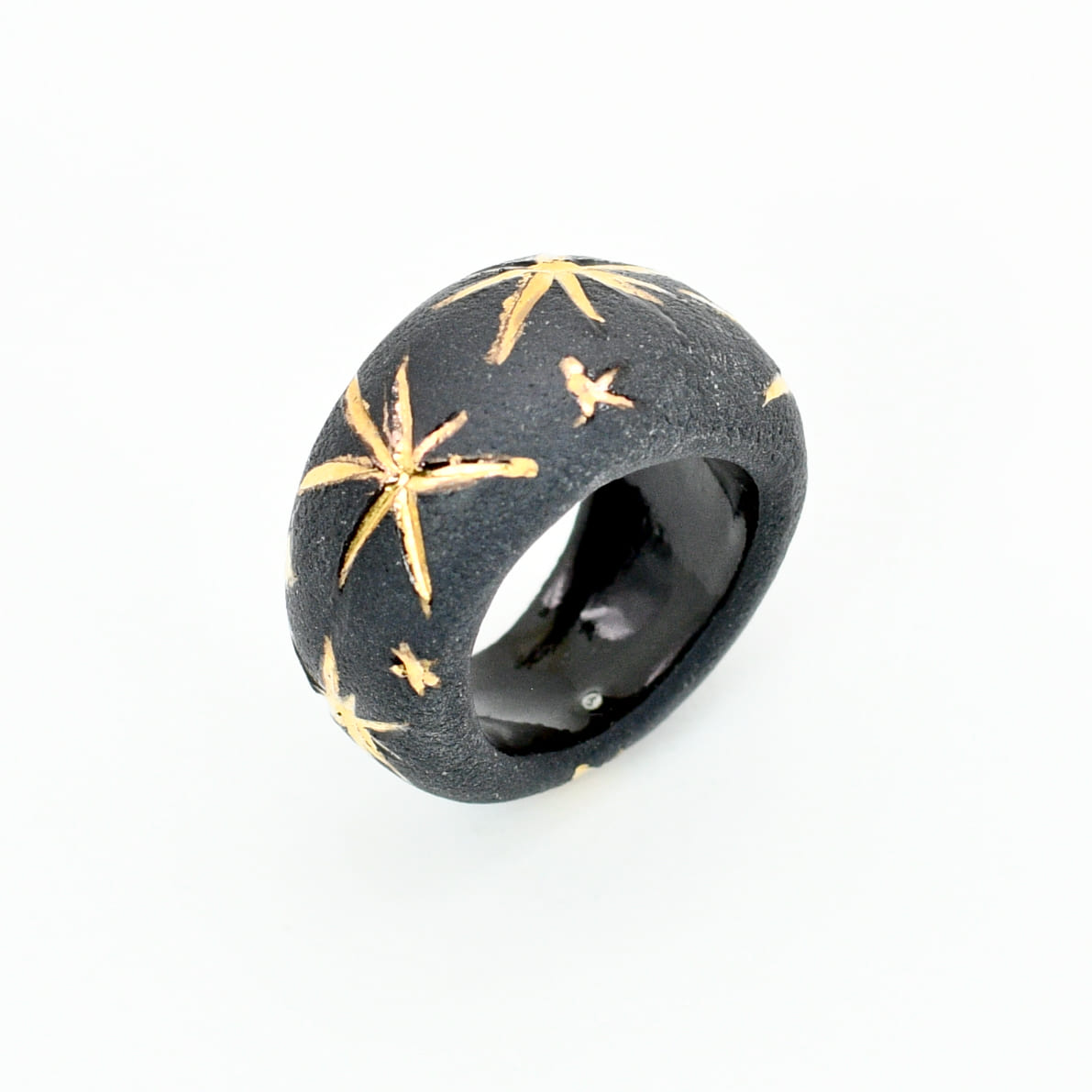 CAPELLA Black Porcelain Ceramic Ring