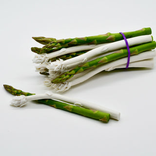 Handmade porcelain asparagus sculpture – unique luxury gift for the person who has everything
